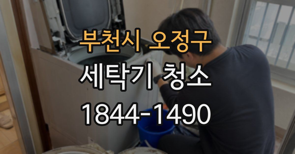 부천시 오정구 세탁기 청소
