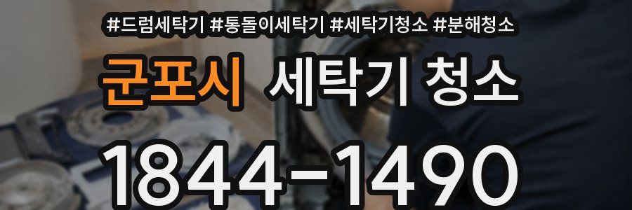 군포시 세탁기 청소