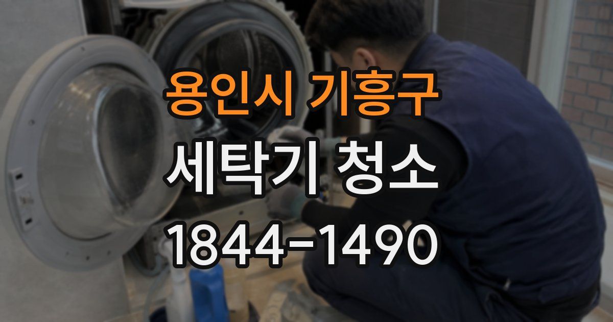 용인시 기흥구 세탁기 청소