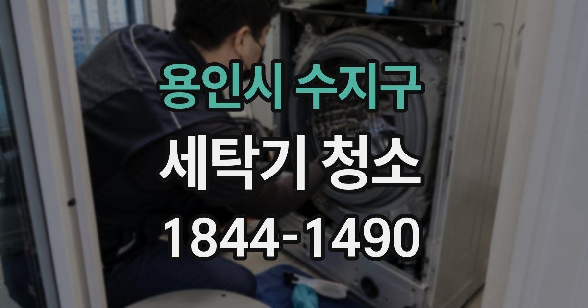 용인시 수지구 세탁기 청소