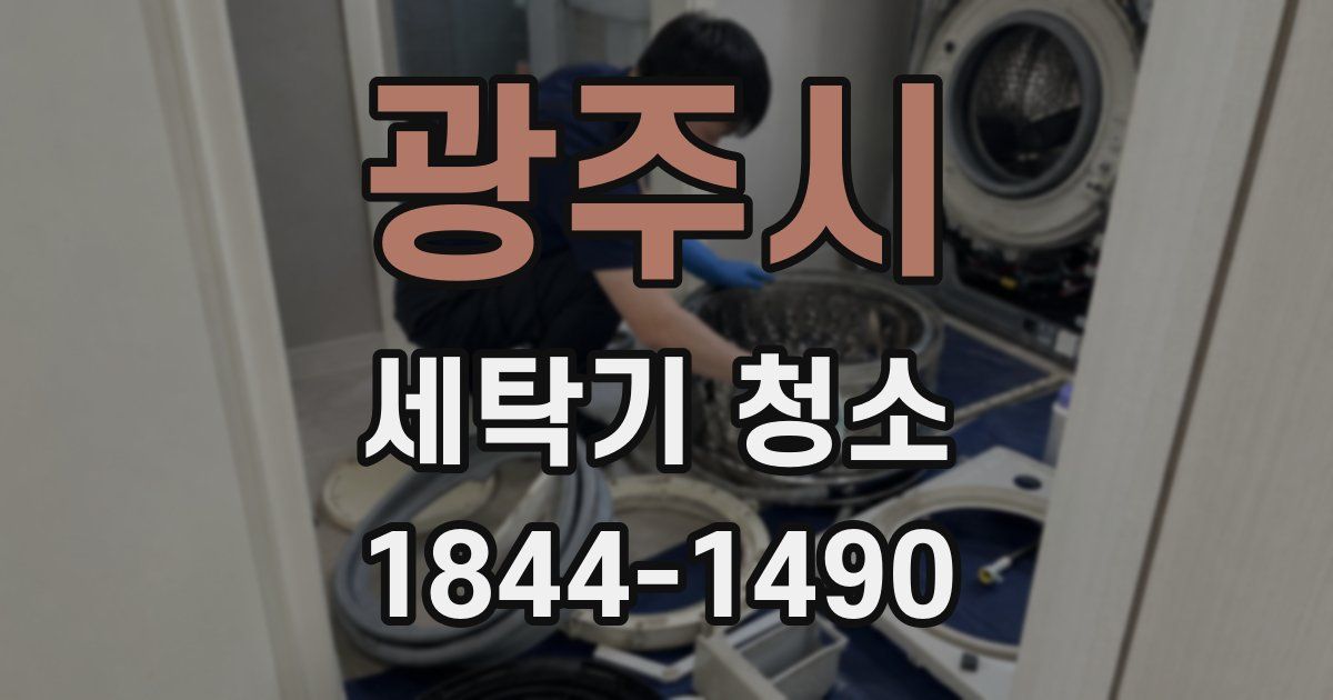 광주시 세탁기 청소
