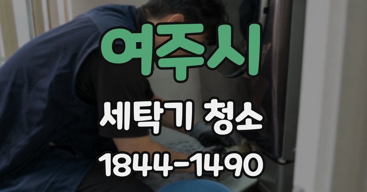 여주시 세탁기 청소