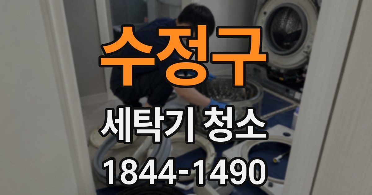 수정구 세탁기 청소