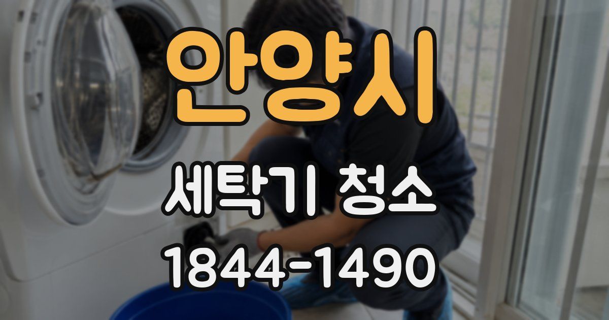 안양시 세탁기 청소