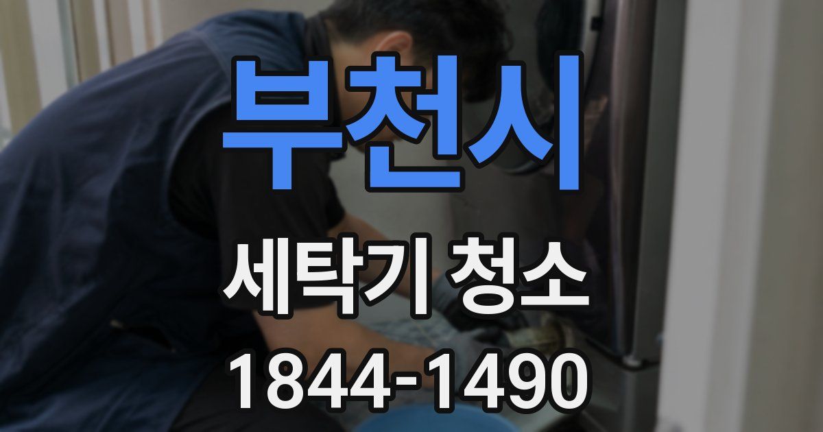 부천시 세탁기 청소