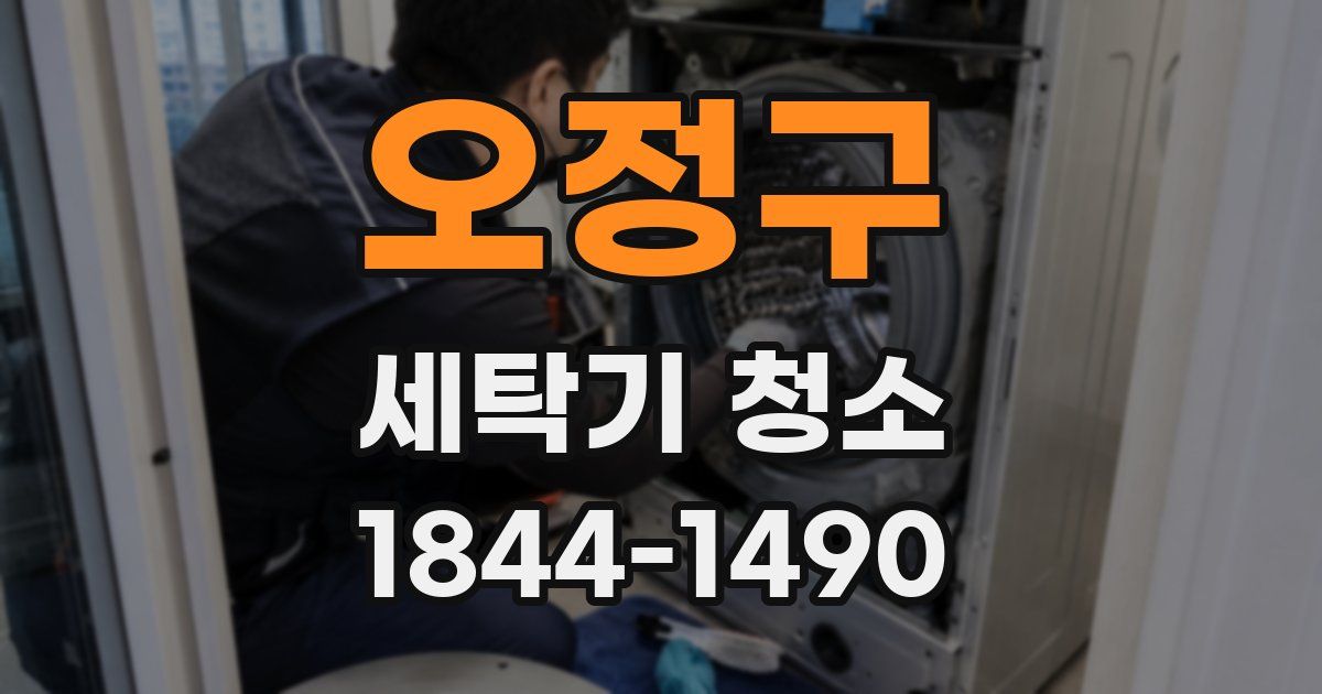 오정구 세탁기 청소