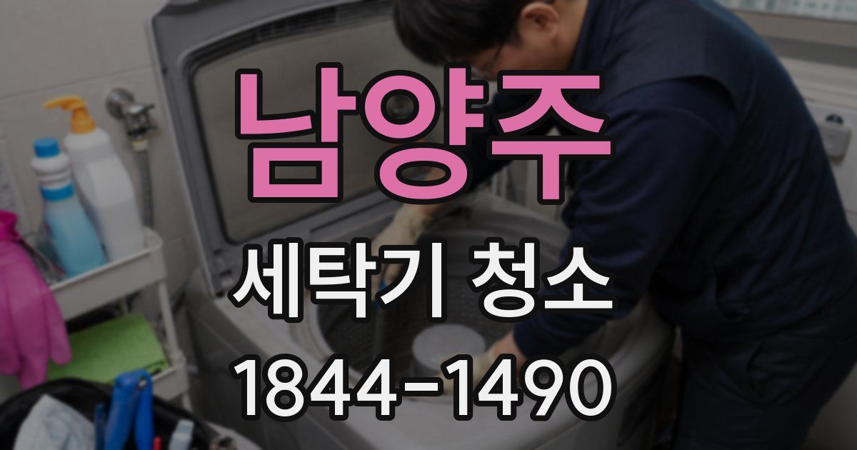 남양주 세탁기 청소