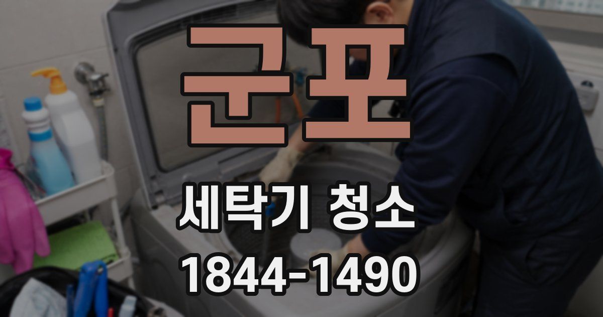 군포 세탁기 청소