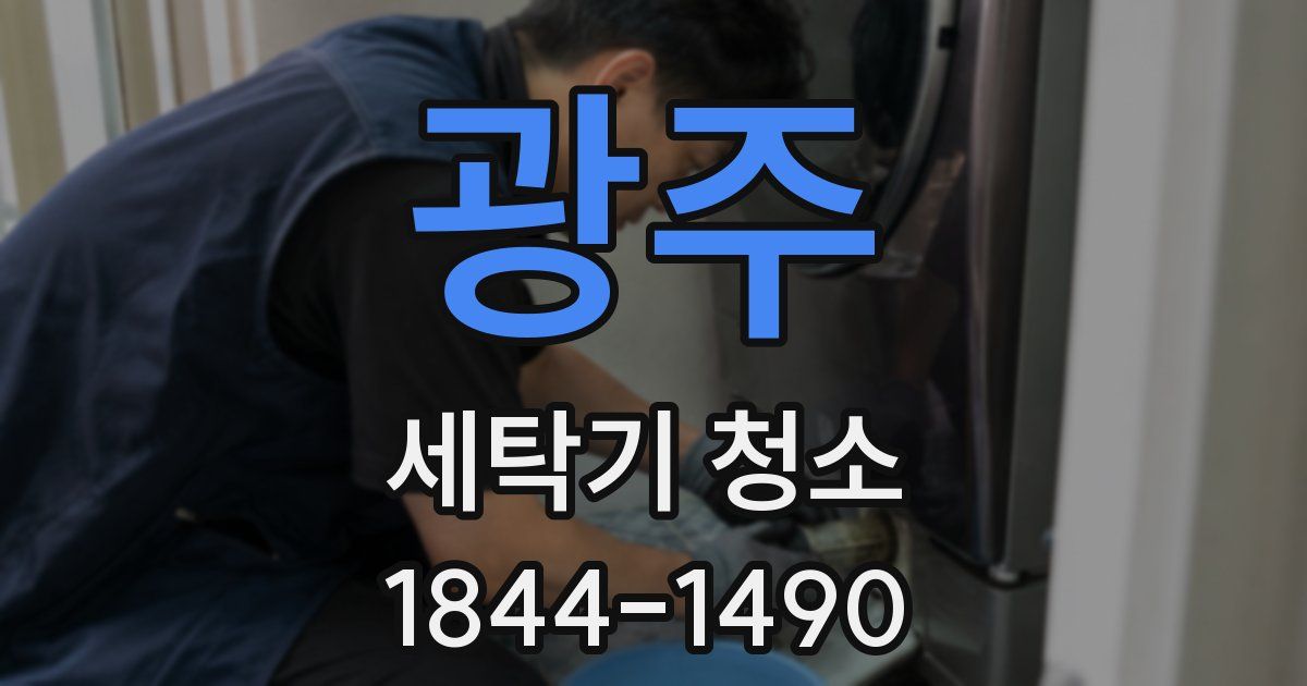 광주 세탁기 청소