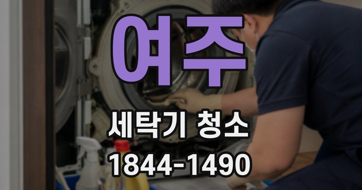 여주 세탁기 청소