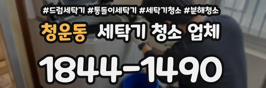 청운동 세탁기 청소 업체