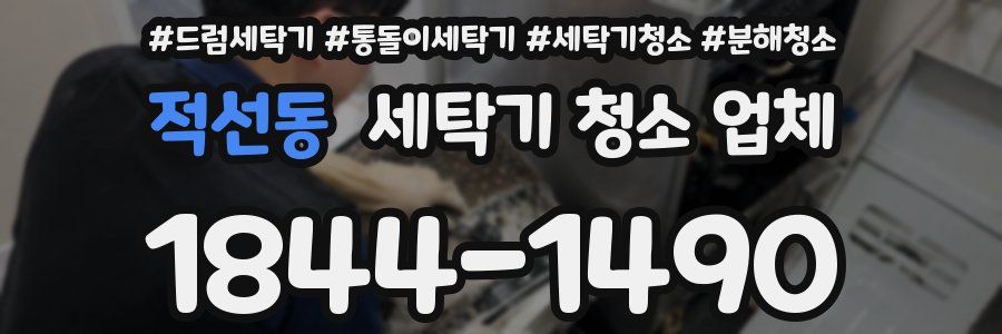 적선동 세탁기 청소 업체