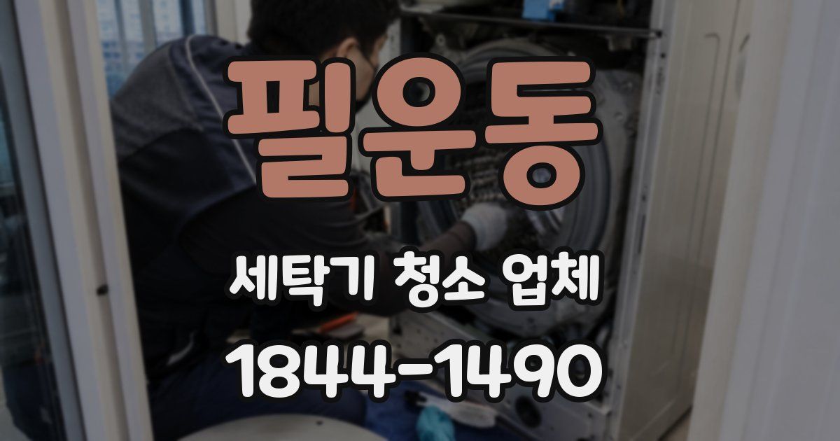 필운동 세탁기 청소 업체