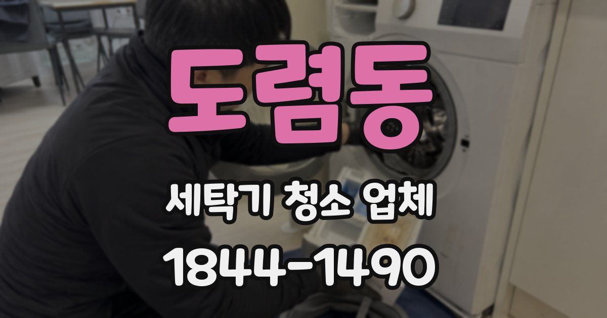 도렴동 세탁기 청소 업체