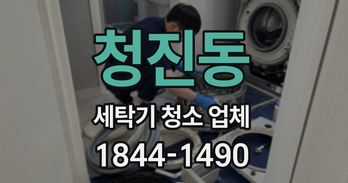 청진동 세탁기 청소 업체