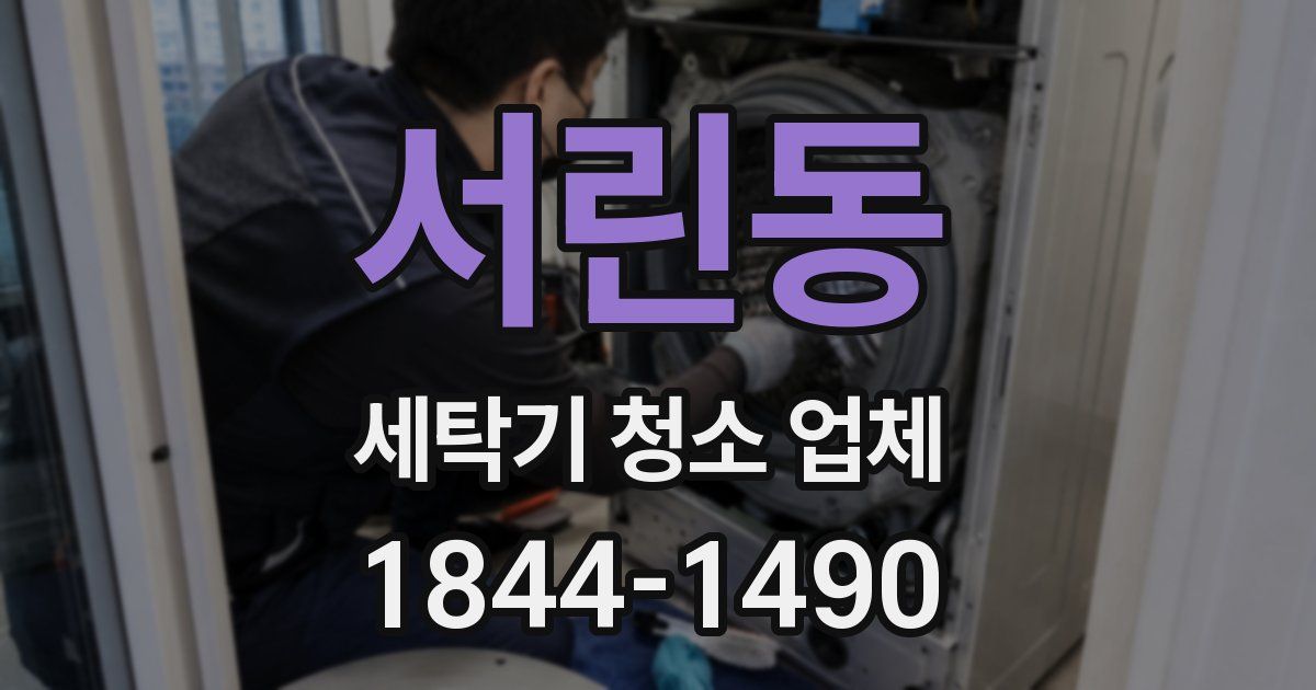 서린동 세탁기 청소 업체