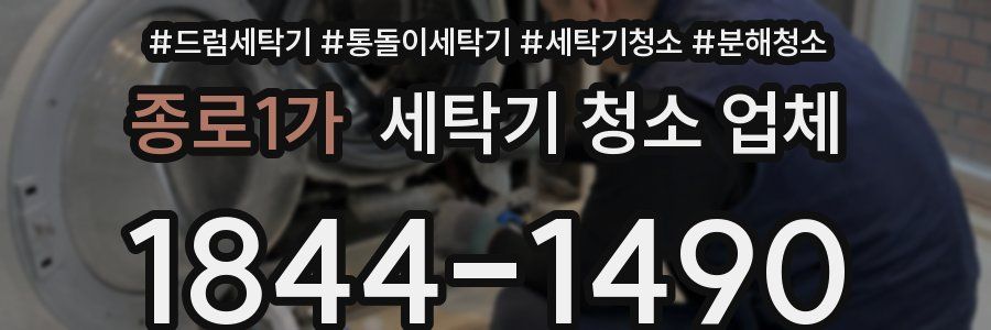 종로1가 세탁기 청소 업체