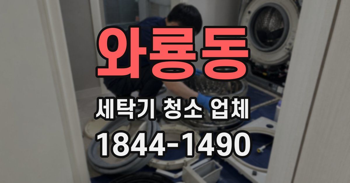 와룡동 세탁기 청소 업체