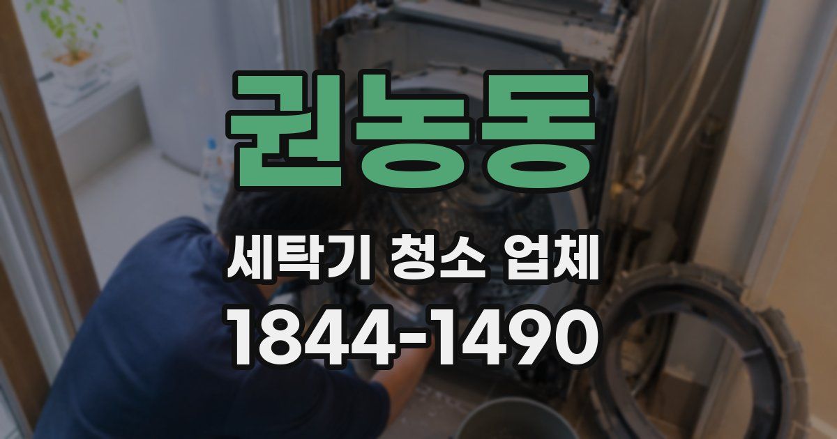 권농동 세탁기 청소 업체