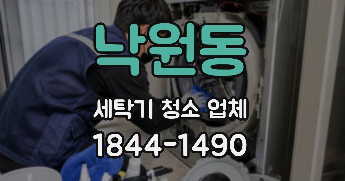낙원동 세탁기 청소 업체