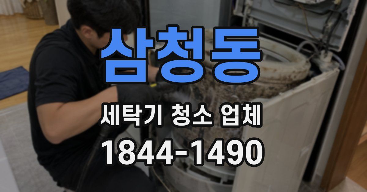 삼청동 세탁기 청소 업체