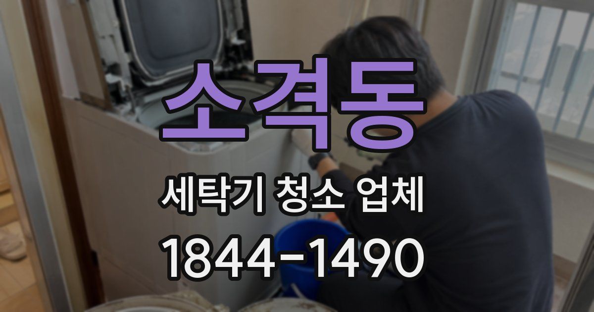 소격동 세탁기 청소 업체