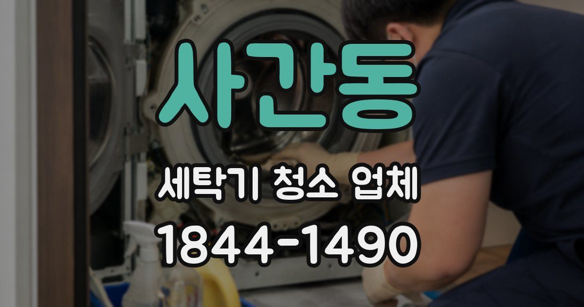 사간동 세탁기 청소 업체