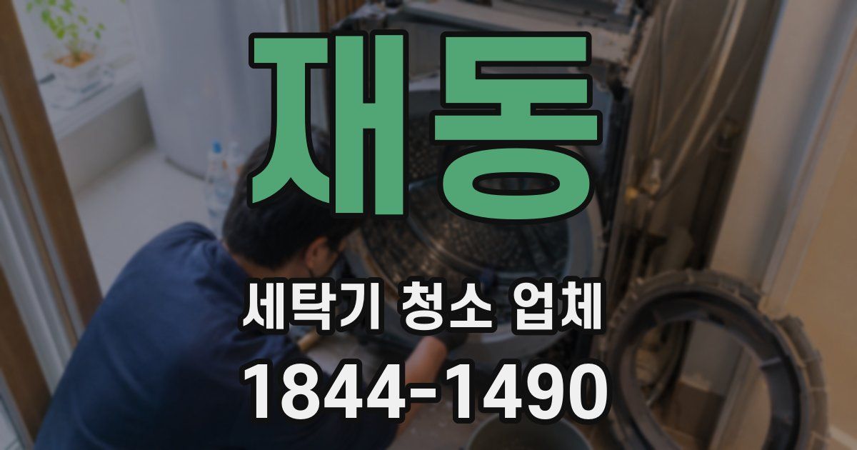 재동 세탁기 청소 업체