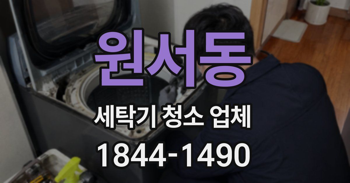 원서동 세탁기 청소 업체
