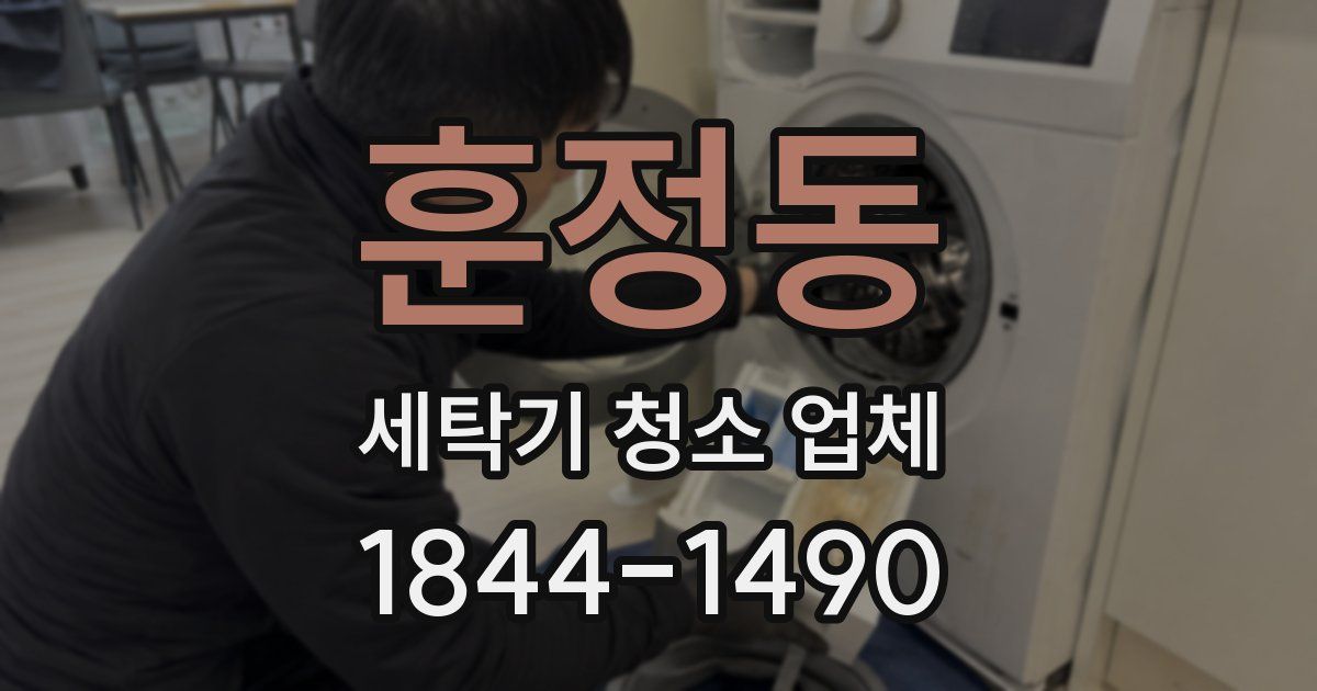 훈정동 세탁기 청소 업체