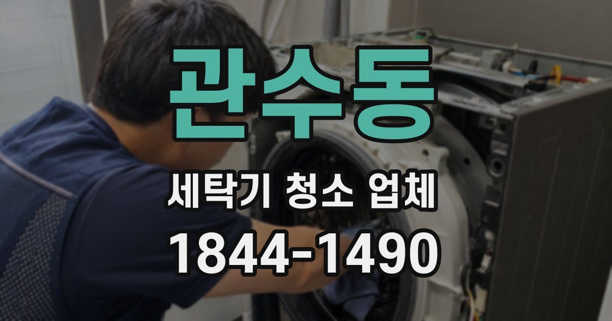 관수동 세탁기 청소 업체