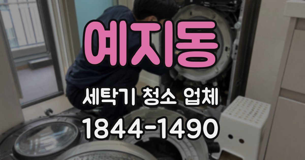 예지동 세탁기 청소 업체