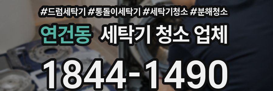 연건동 세탁기 청소 업체