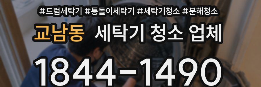 교남동 세탁기 청소 업체