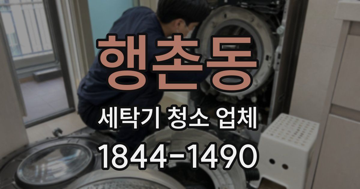 행촌동 세탁기 청소 업체