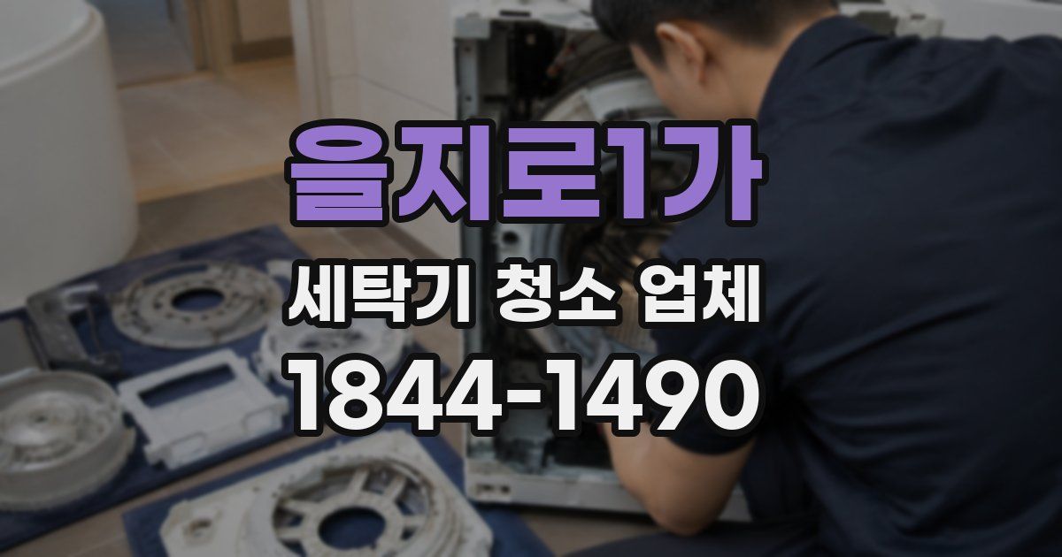 을지로1가 세탁기 청소 업체
