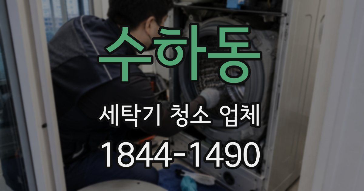 수하동 세탁기 청소 업체