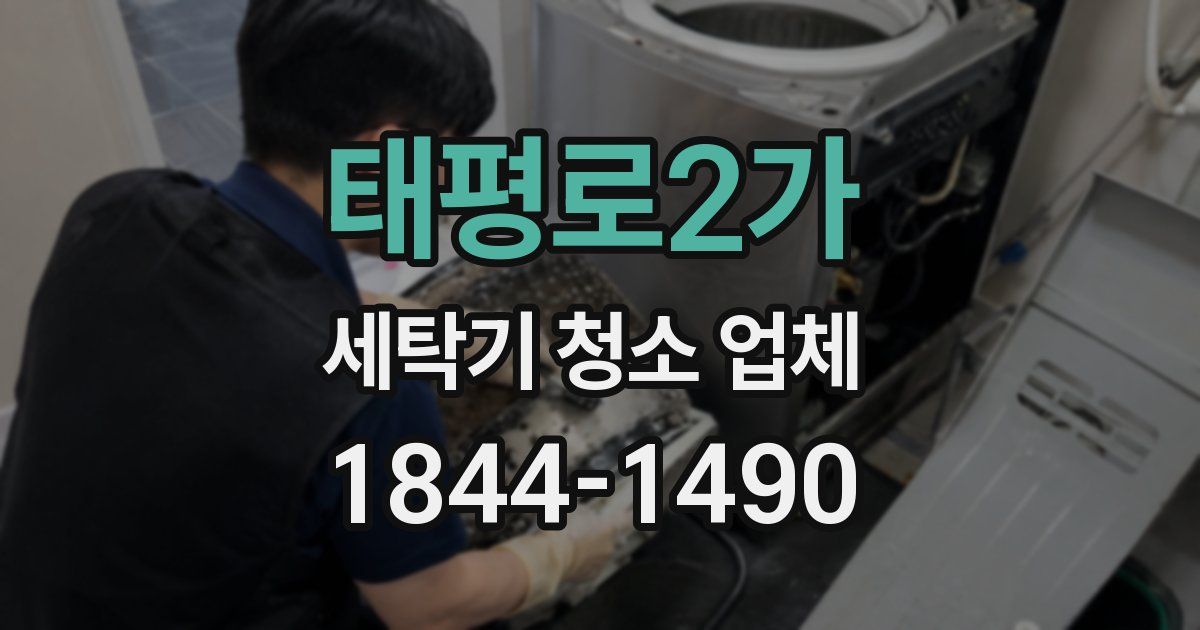 태평로2가 세탁기 청소 업체