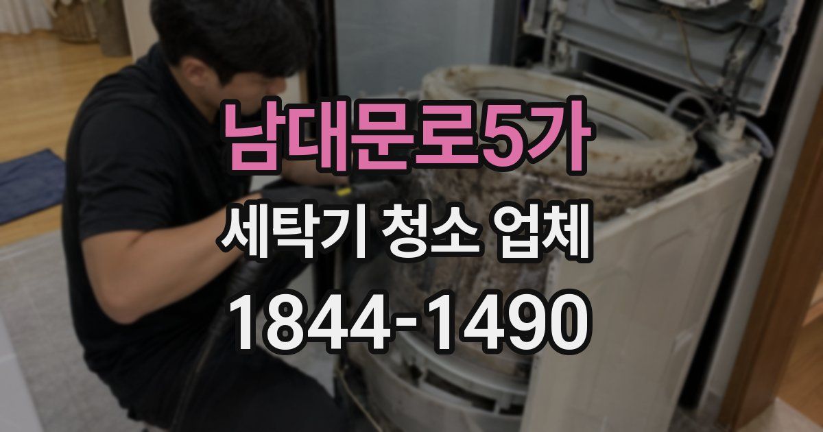 남대문로5가 세탁기 청소 업체