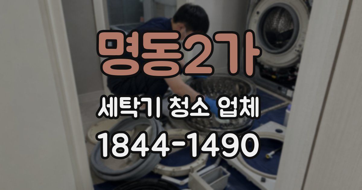 명동2가 세탁기 청소 업체