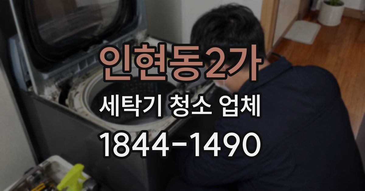 인현동2가 세탁기 청소 업체