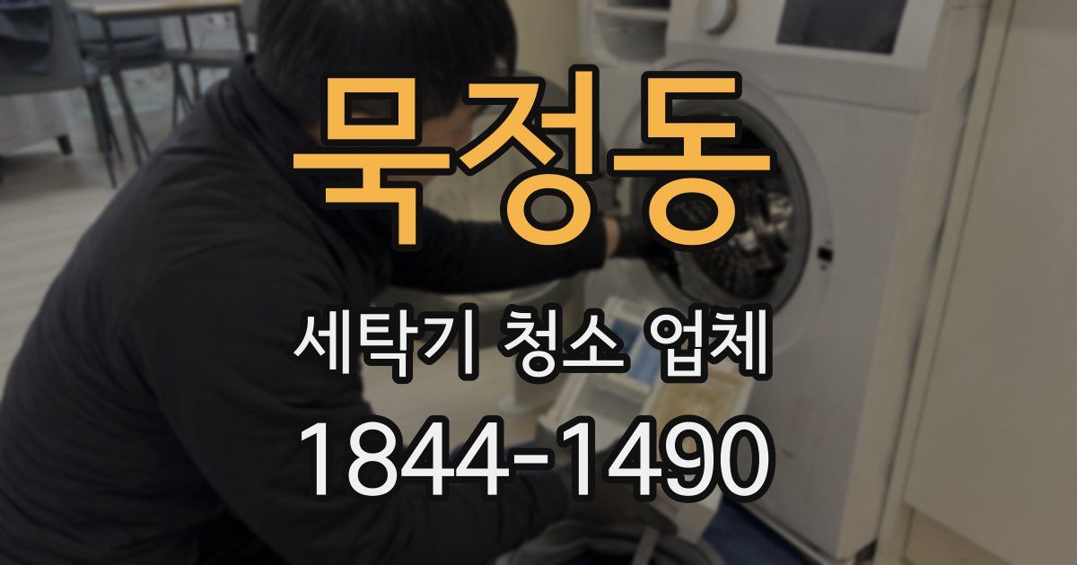 묵정동 세탁기 청소 업체