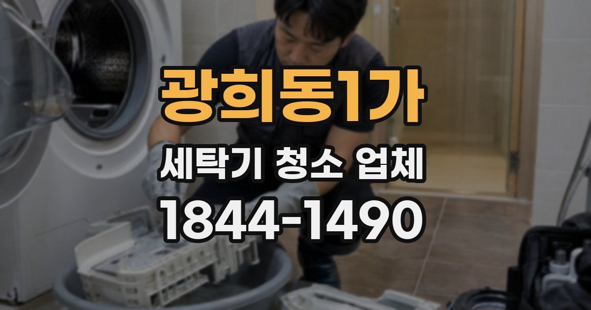 광희동1가 세탁기 청소 업체