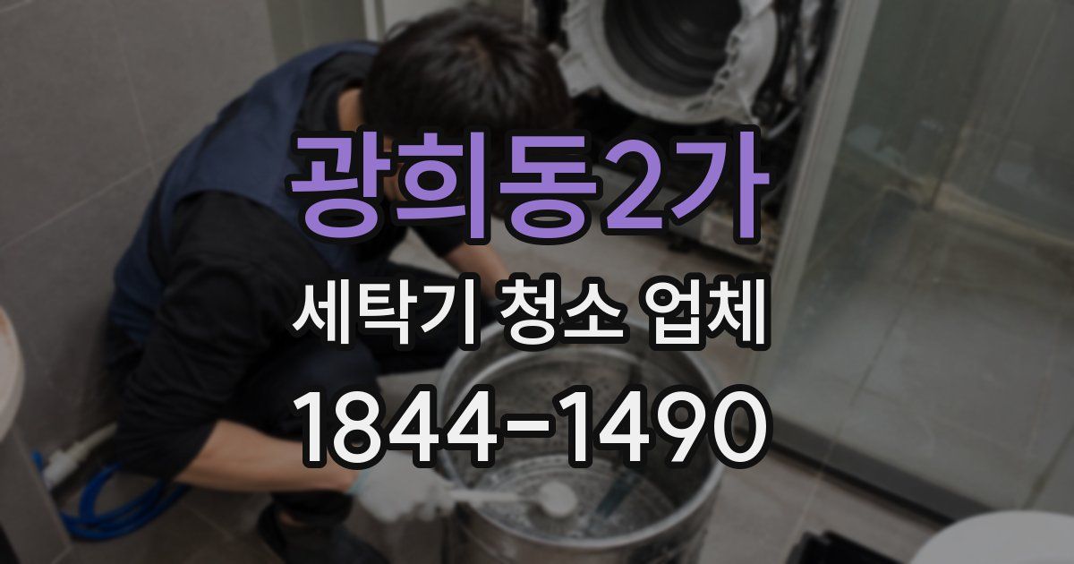 광희동2가 세탁기 청소 업체