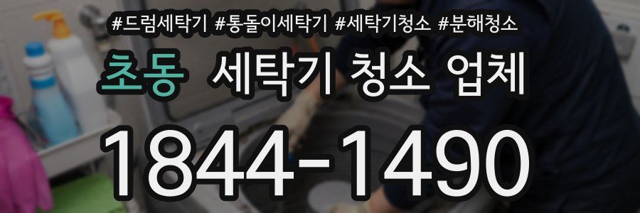 초동 세탁기 청소 업체