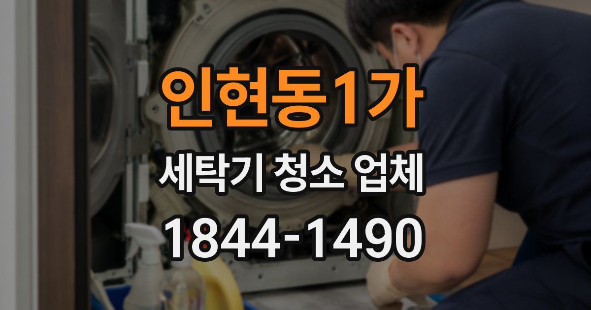인현동1가 세탁기 청소 업체