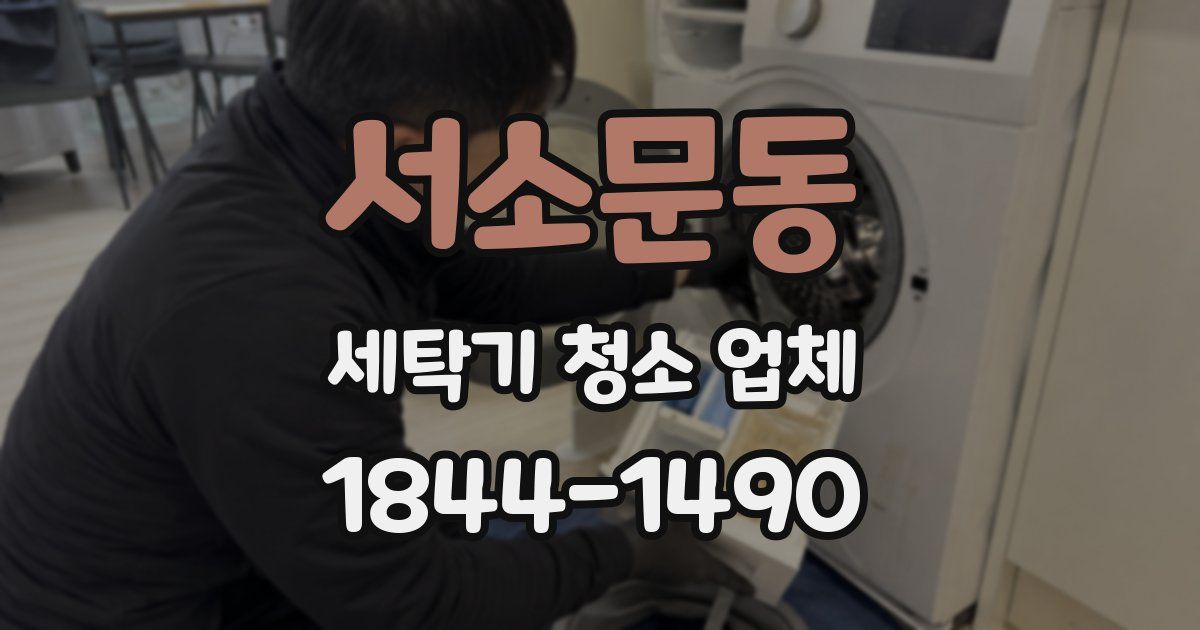 서소문동 세탁기 청소 업체