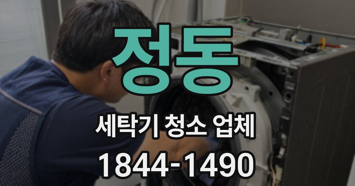 정동 세탁기 청소 업체