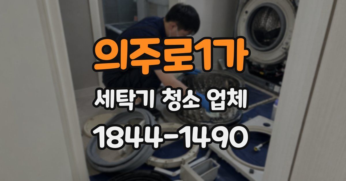 의주로1가 세탁기 청소 업체