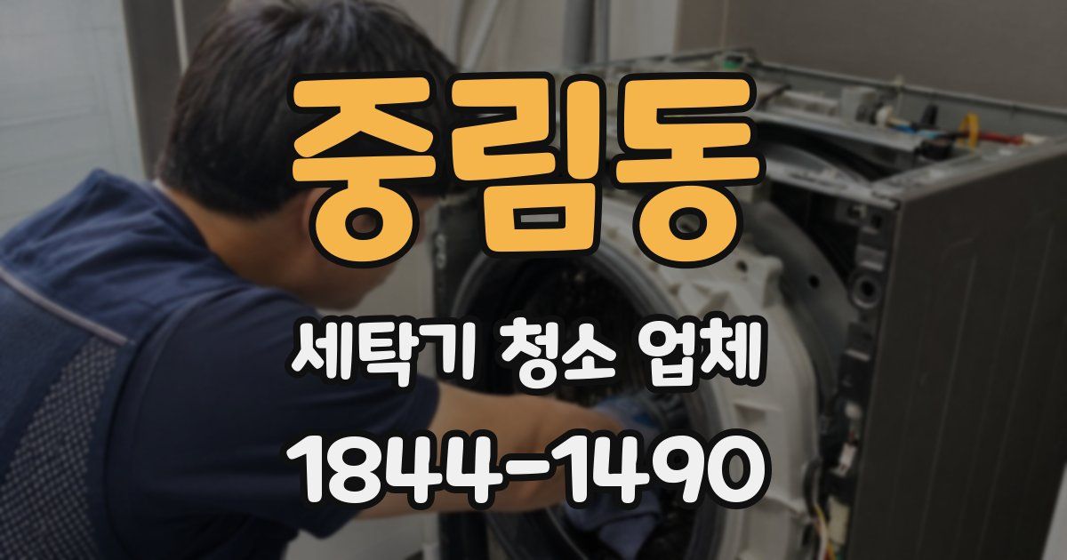 중림동 세탁기 청소 업체